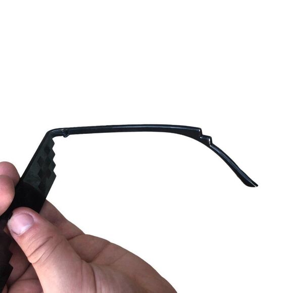 Funny 8 Bit Cartoon Glasses Black - Picture 7 of 13